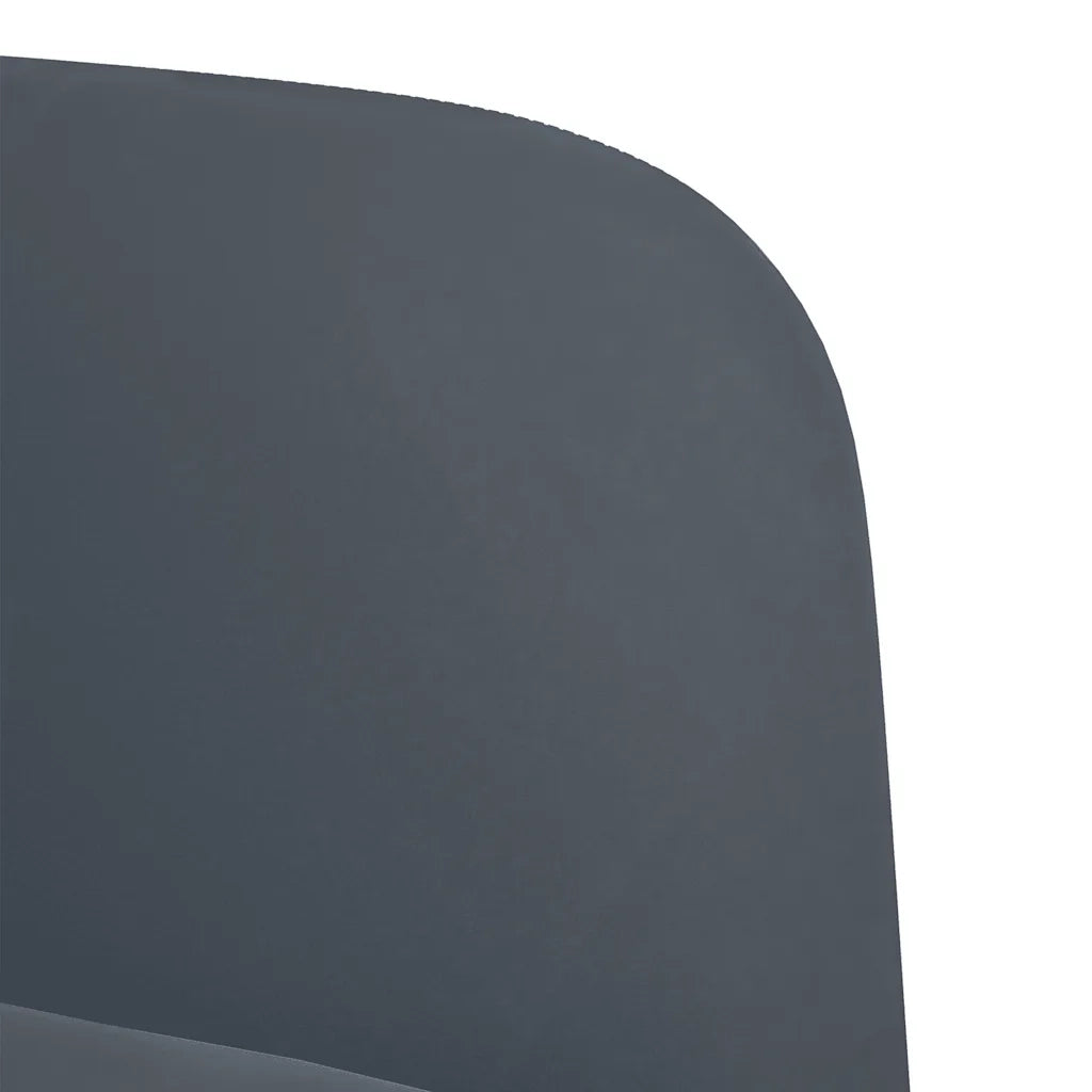 Divano Sedia con Braccioli Grigio Scuro 54 cm in Velluto 4100579