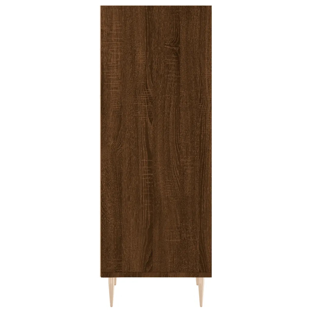 Credenza Rovere Marrone 34,5x32,5x90 cm in Legno Multistrato 828723