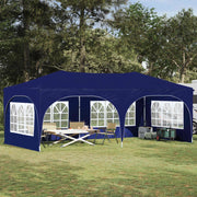 Tenda per feste a pop-up 575 x 288 x 245 cm Blu Tessuto Oxford