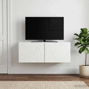 Mobile Porta TV da Muro 78,5 x 41 x 30 cm Bianco Lucido 898859