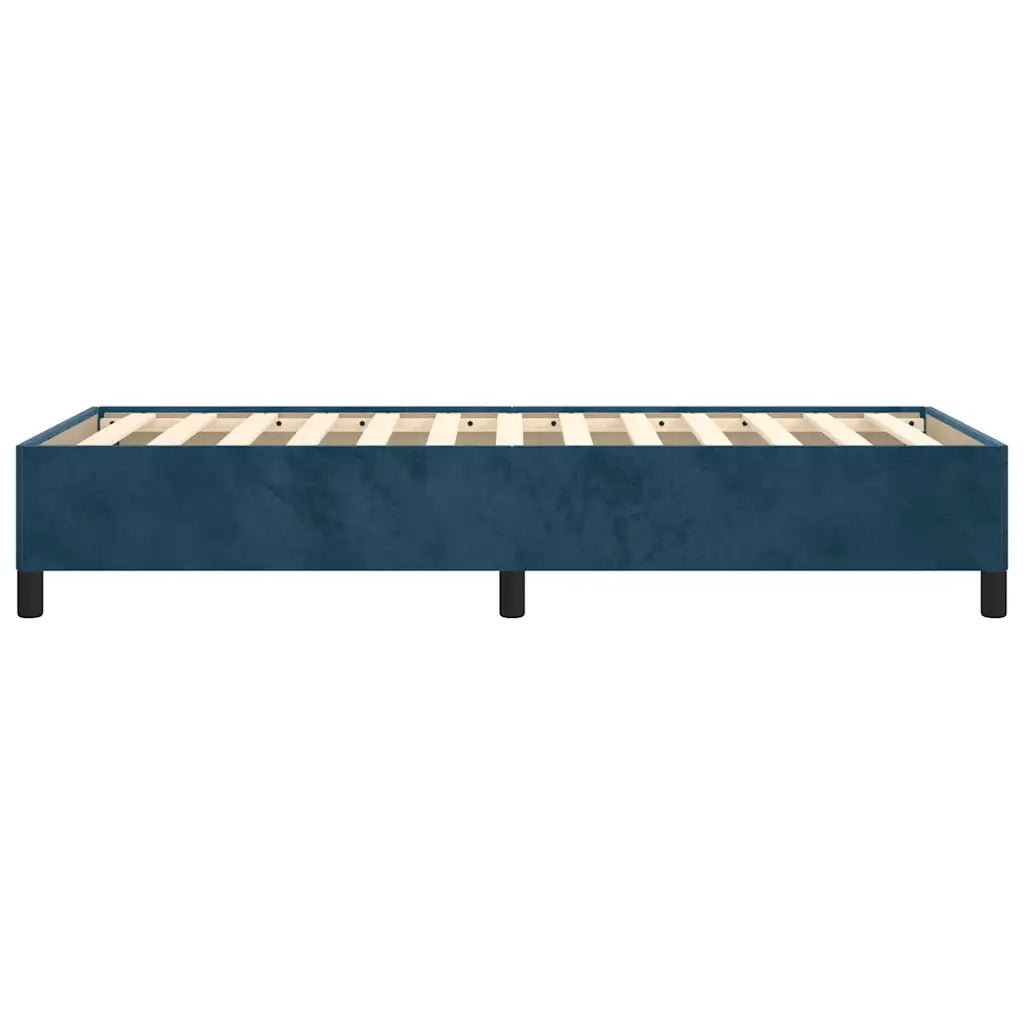 Giroletto senza Materasso Blu Scuro 100x200 cm in Velluto 347310