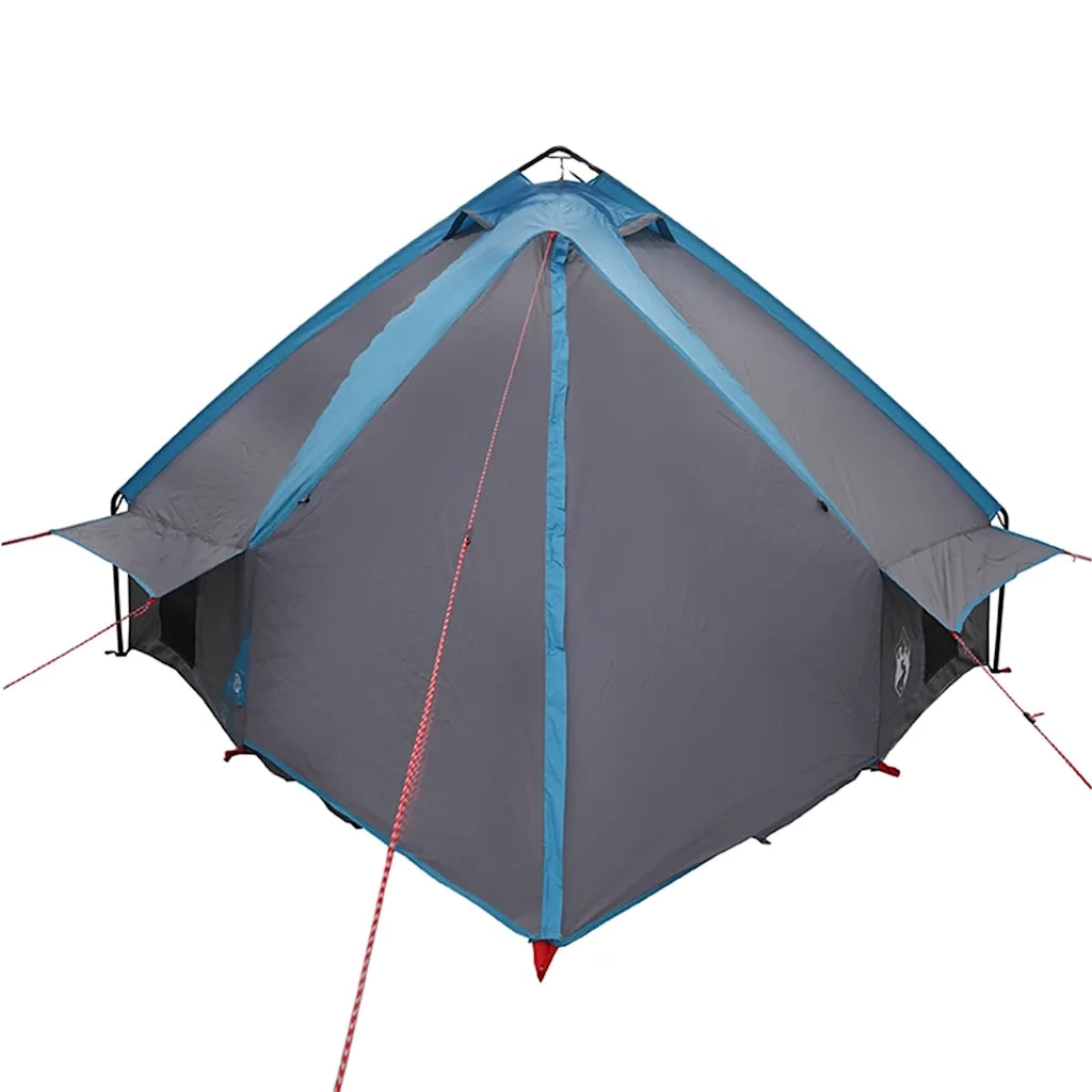 Tenda a struttura a piramide per 6 persone Blu e Grigio