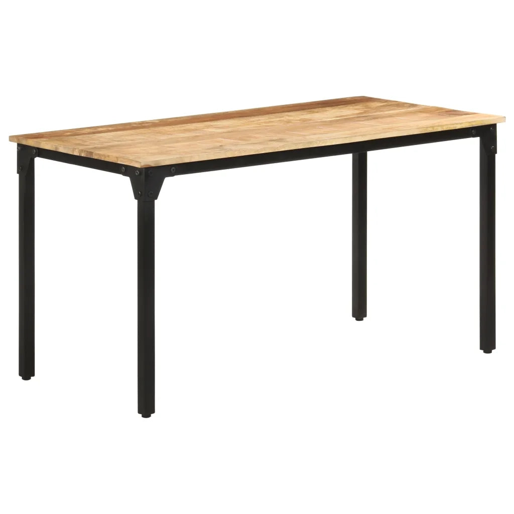 Tavolo da Pranzo 140x70x76 cm in Legno di Mango Grezzo cod mxl 22892