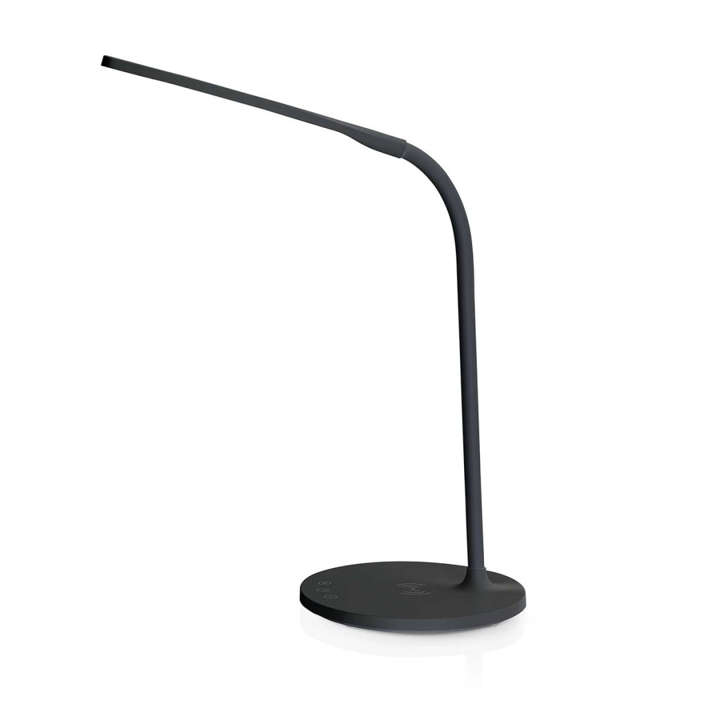 Lampada da scrivania a LED con dimmer e caricatore wireless 15 W Nero Nedis