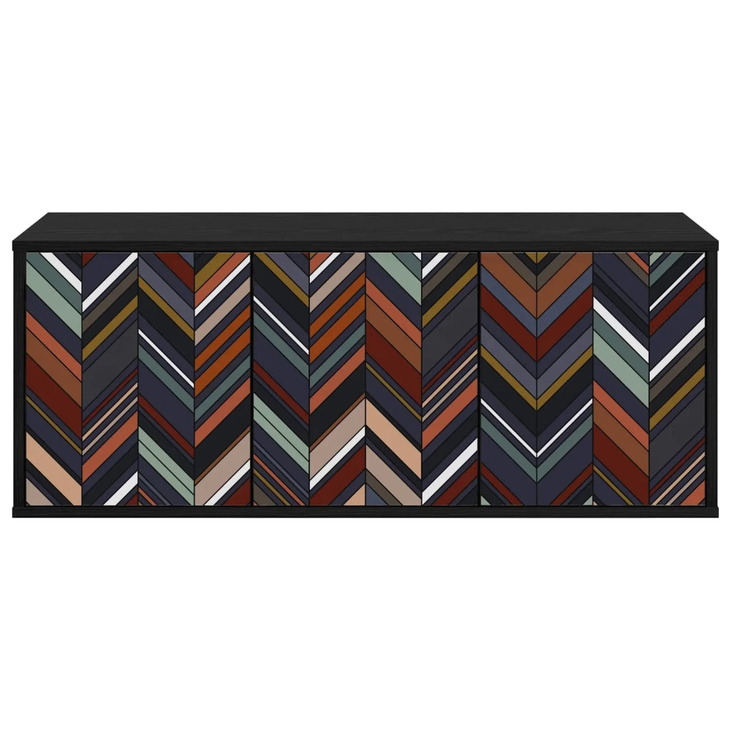 Mobile TV da Parete OMMEN 102 x 33 x 40 cm Rovere Nero 8007170