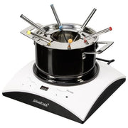 Steba IK 11 S Set induzione per fondue e wok 1000 W 6-7 livelli potenza controllo temperatura 60-240 °C timer 10-120 minuti display touch colore Nero Bianco Acciaio inox