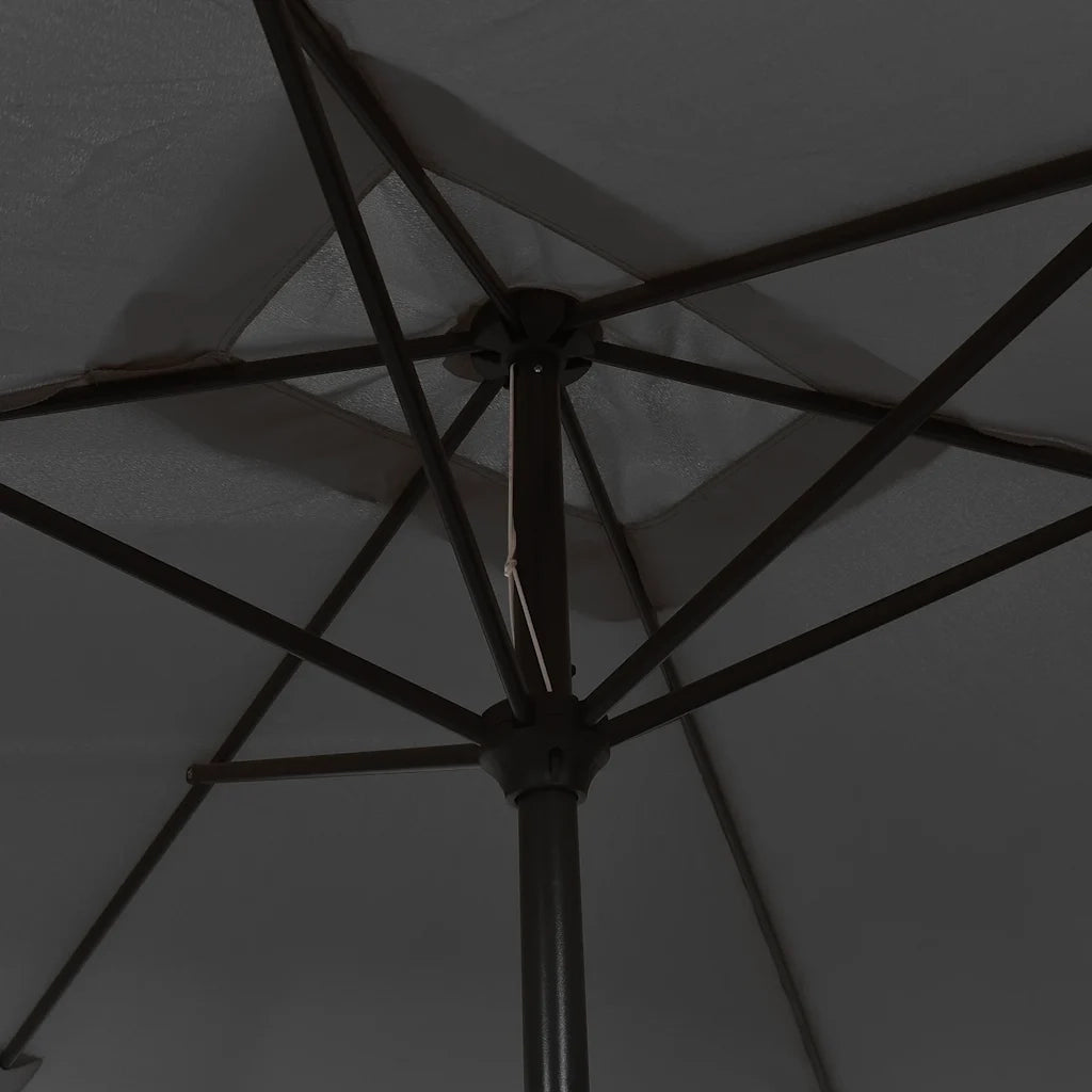 Ombrello | Parasolne con Palo in Metallo 300x200 cm Antracite