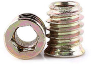 Viti a espansione 20 pezzi - Viti a espansione a sei lobi - Afdritto a testa scoperta - Acciaio carbonio - Viti a espansione per mobili in legno - M8 x 17 mm - Viti a espansione a inserimento