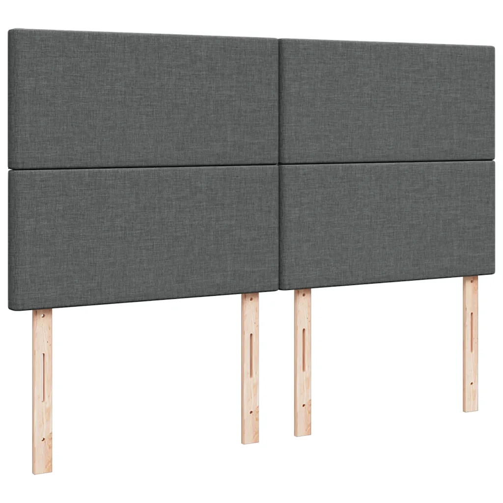 vidaXL Struttura Letto Pouf con Materassi 200x200 cm in Tessuto