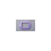 Trade Shop - Placca Placche Placchette Compatibili Living International Light Bombate Bticino - Lilla -3 Fori     -