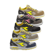Run Net Airbox Low S1P SRC Scarpe Antinfortunistica Uomo/Donna Pelle Scamosciata | DIADORA UTILITY Grigio Rosa/37