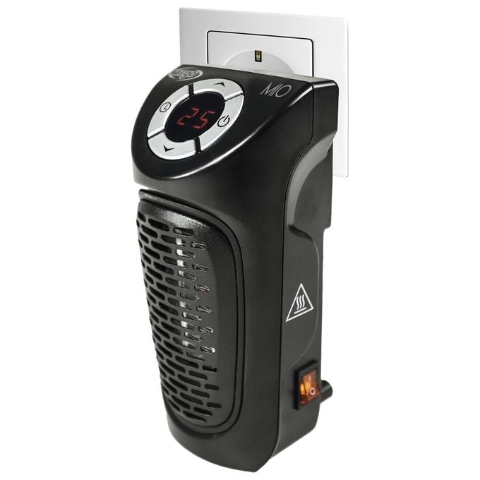 Argoclima MIO stufetta elettrica Interno Nero 350 W Riscaldatore ambiente elettrico a infrarossi
