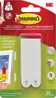 Strisce di fissaggio foto - Sostegno fino a 72 kg - 4 set con 2 strisce - Fissaggio adesivo bianco