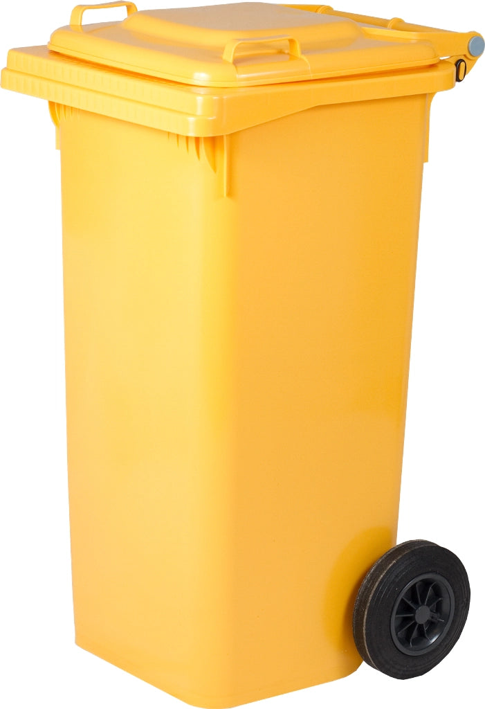 ICS BIDONE QUADRO PER DIFFERENZIATA Lt. 240 - cm.72x58x106 h col. Giallo