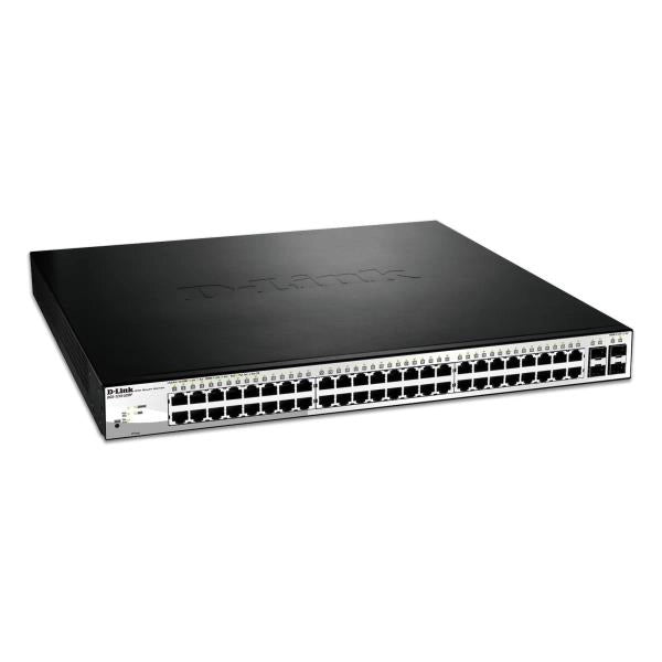 D-link dgs-1210-52mp gestito l2 gigabit ethernet (10/100/1000) supporto power over ethernet (poe) nero, grigio - DGS-1210-52MP/E