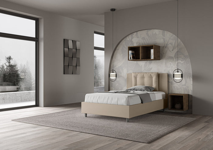 Letto 1 Piazza e Mezzo 120x200 cm con Rete Annalisa Tortora