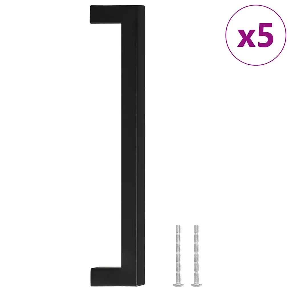 Maniglie per Mobili 5 pz Nere 192mm in Acciaio Inox CFW6123712