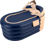 Piscina gonfiabile - Bagno idromassaggio - Bagno ghiaccio - Piscina gonfiabile - Piscina per sedere - Incluso pompa elettrica e tubo di scarico - Adatto a adulti e bambini - 140 x 84 x 74 cm