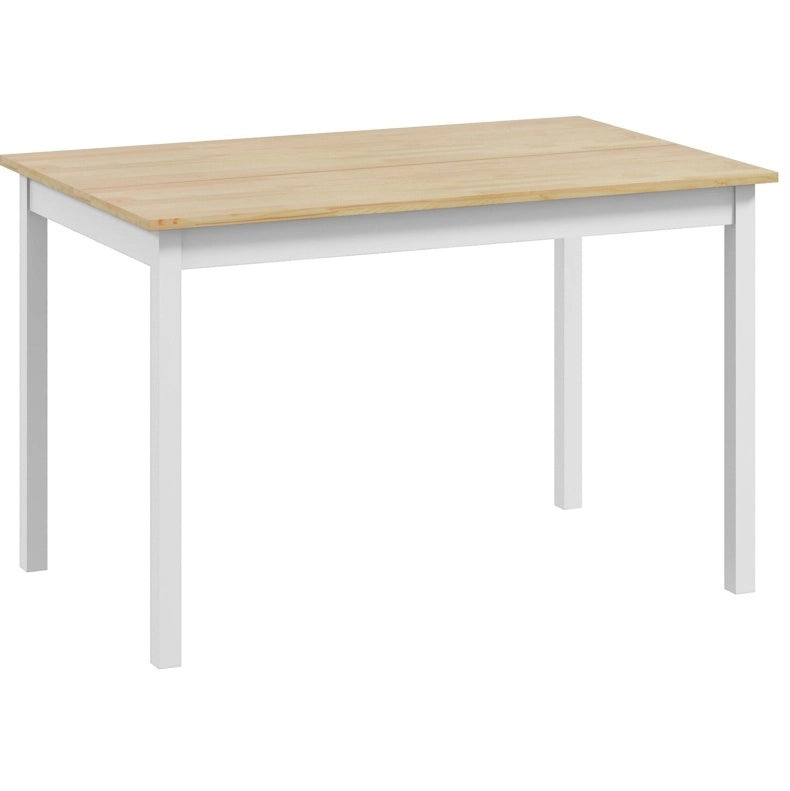 Tavolo da pranzo 120 x 75 cm naturale – stile rustico, 4 persone