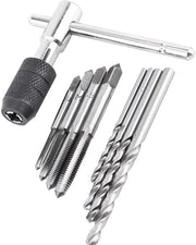 Set di chiavi a vite da banco - Materiale in acciaio resistente - Viti a schizzo M3-M6 - Trapani a spirale 2,5-5,2 mm - Set di strumenti per taglio dei fili - Peso ridotto 126 g - Set per taglio dei fili