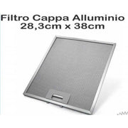 FILTRO CAPPA ALLUMINIO ELICA MISURE 28,3 cm x 38 cm Metallico GF03QB - ELICA