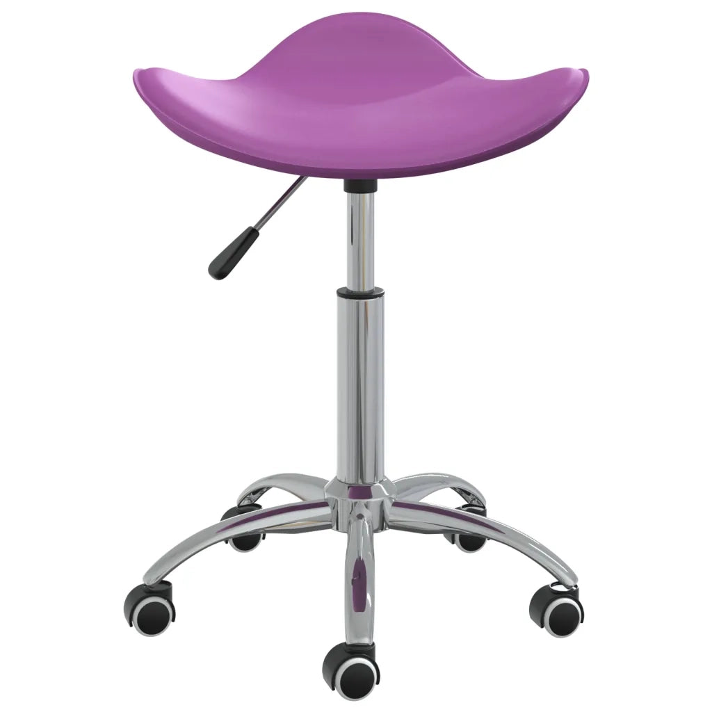 vidaXL Sedia da Pranzo Girevole Viola in Similpelle