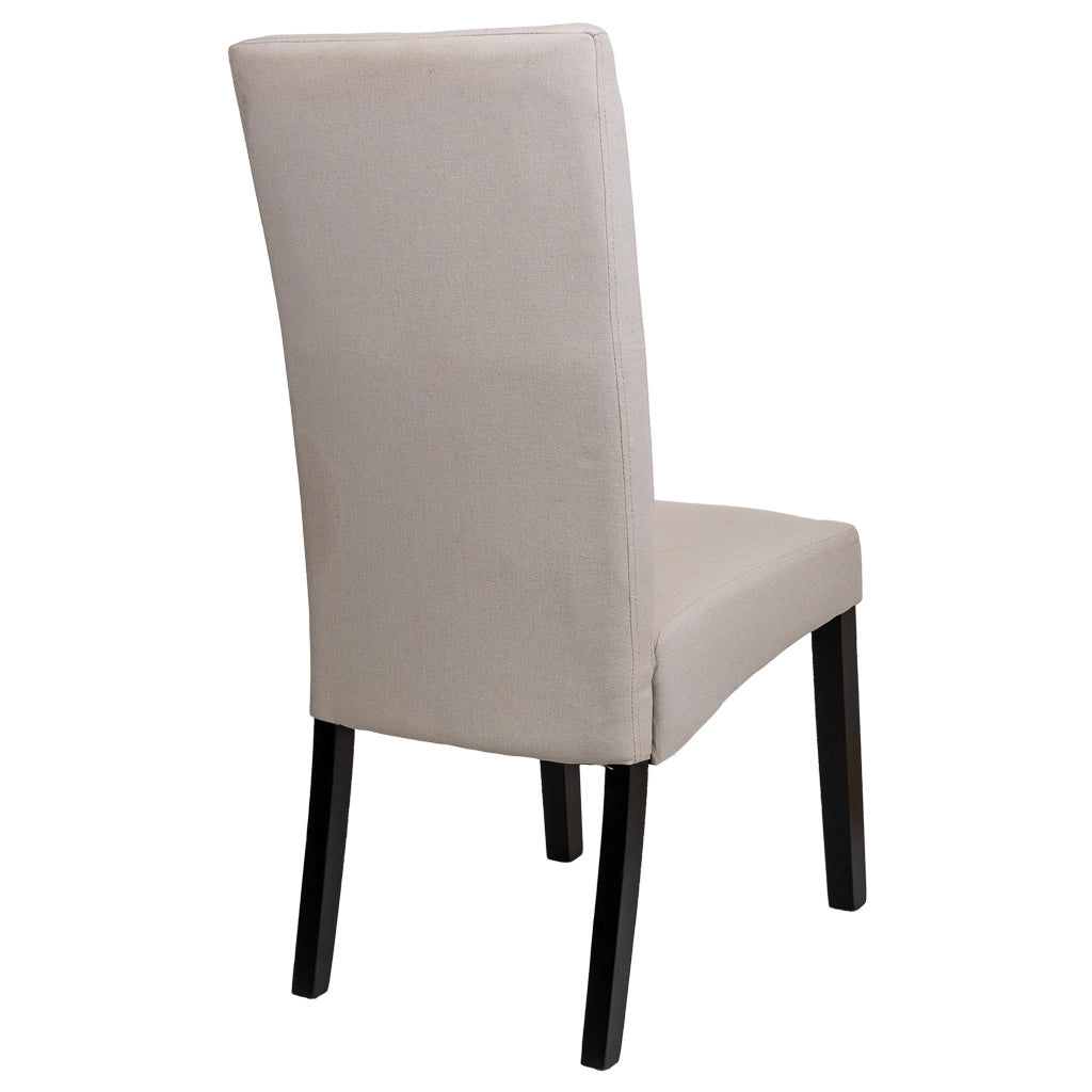 Sedia in legno imbottita panna 49x48x42/102h