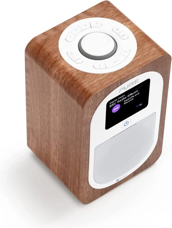 Radio digitale - Radio (DAB+ DAB FM timer di sveglia contatore countdown 30 ore durata batteria) - Noce di walnuts