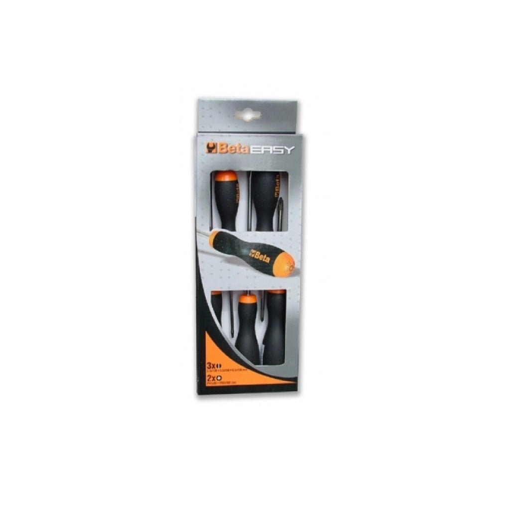 Cacciaviti BETA art.1203D5 kit 5 giraviti taglio e croce professionale BETA EASY