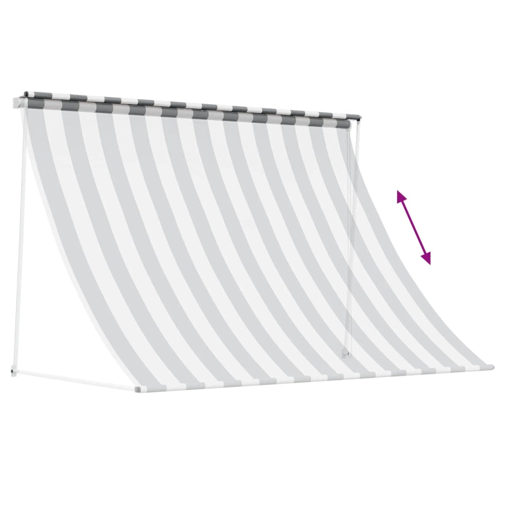 Tenda da Sole Antracite e Bianco 100 x 150 cm