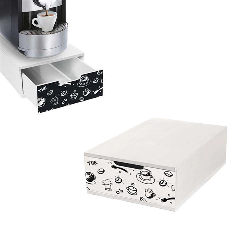 CASSETTO PER CAFFÈ PORTA CIALDE CON DIVISORIO 22X32X10CM IN COLORE ASSORTITO