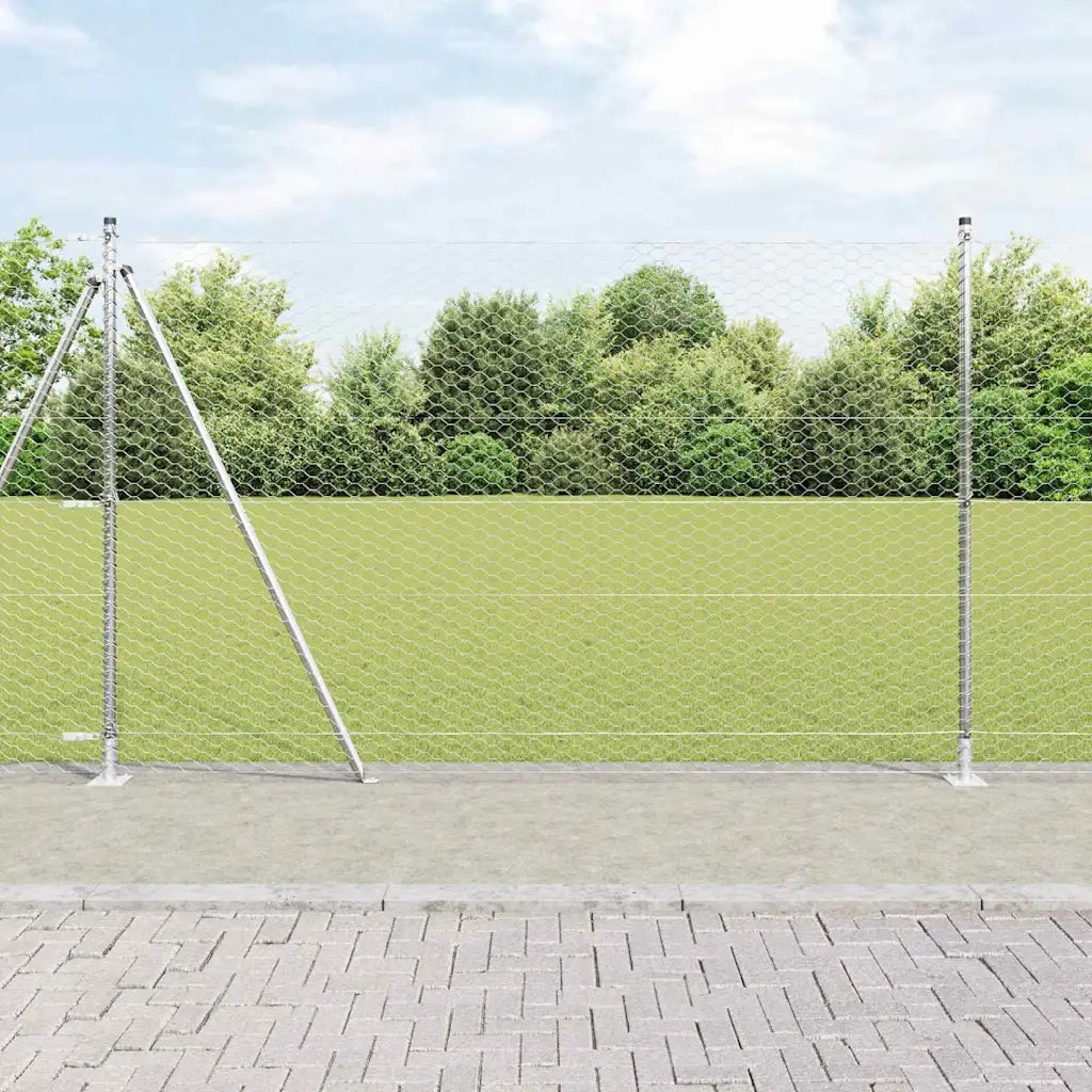 Palo della recinzione Argento 25 x 1,4 m (maglia da 36 mm)