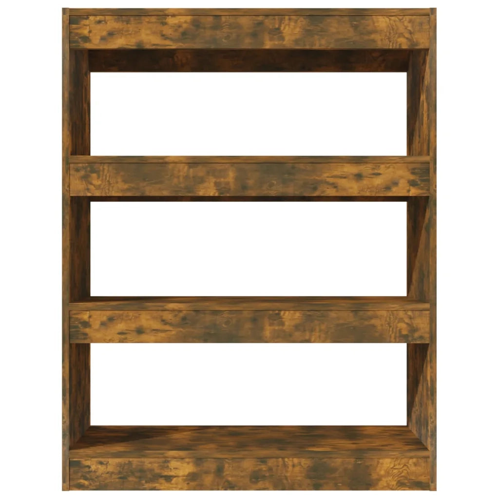 Libreria/Divisorio Rovere Fumo 80x30x103 cm Legno Multistrato 813617