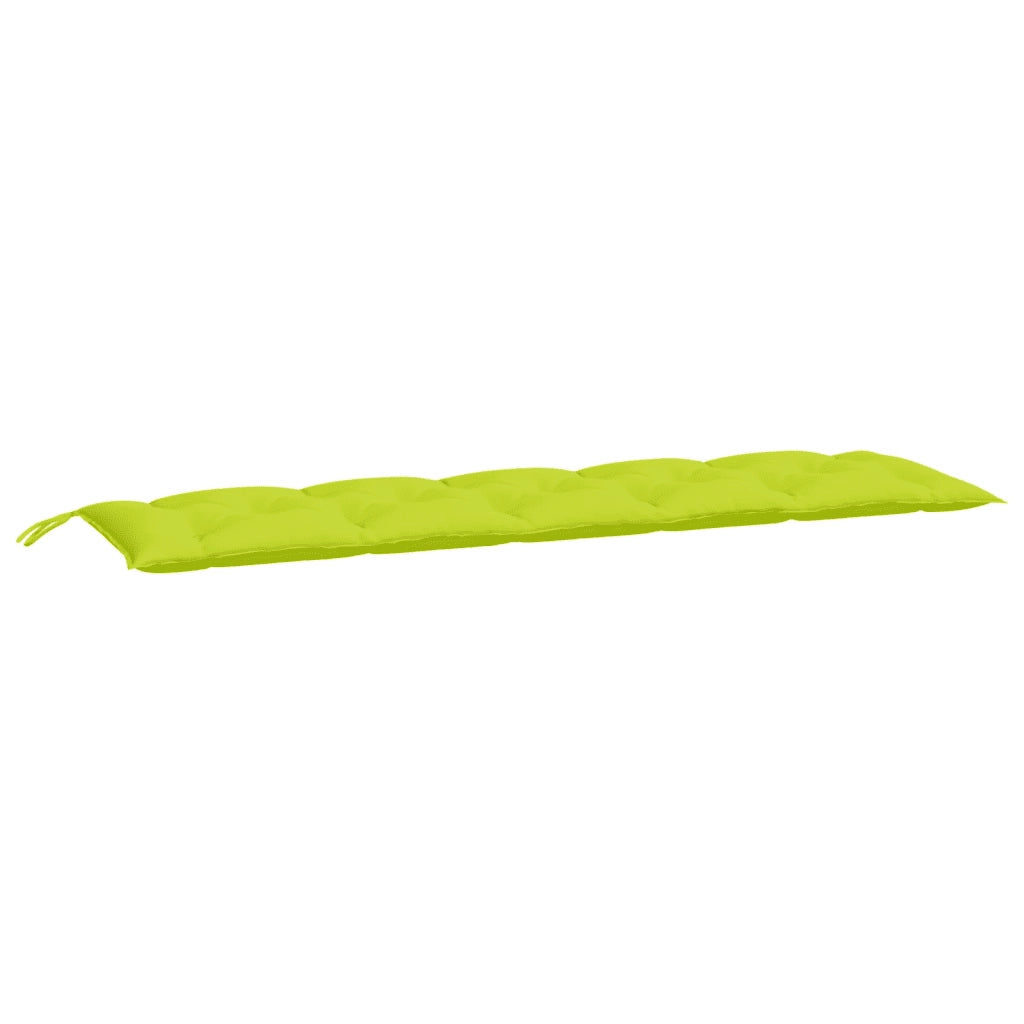 Cuscino per Panca-Cuscini per panchina Verde Brillante 180x50x7 cm in Tessuto Oxford 372010