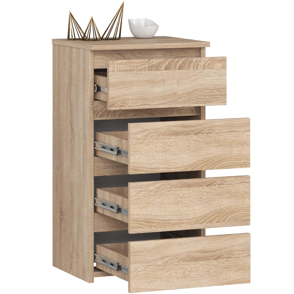 Cassettiera AKORD CL4 Cassettiera Sonoma Quercia 40 cm 4 cassetti 40x35x74 cm