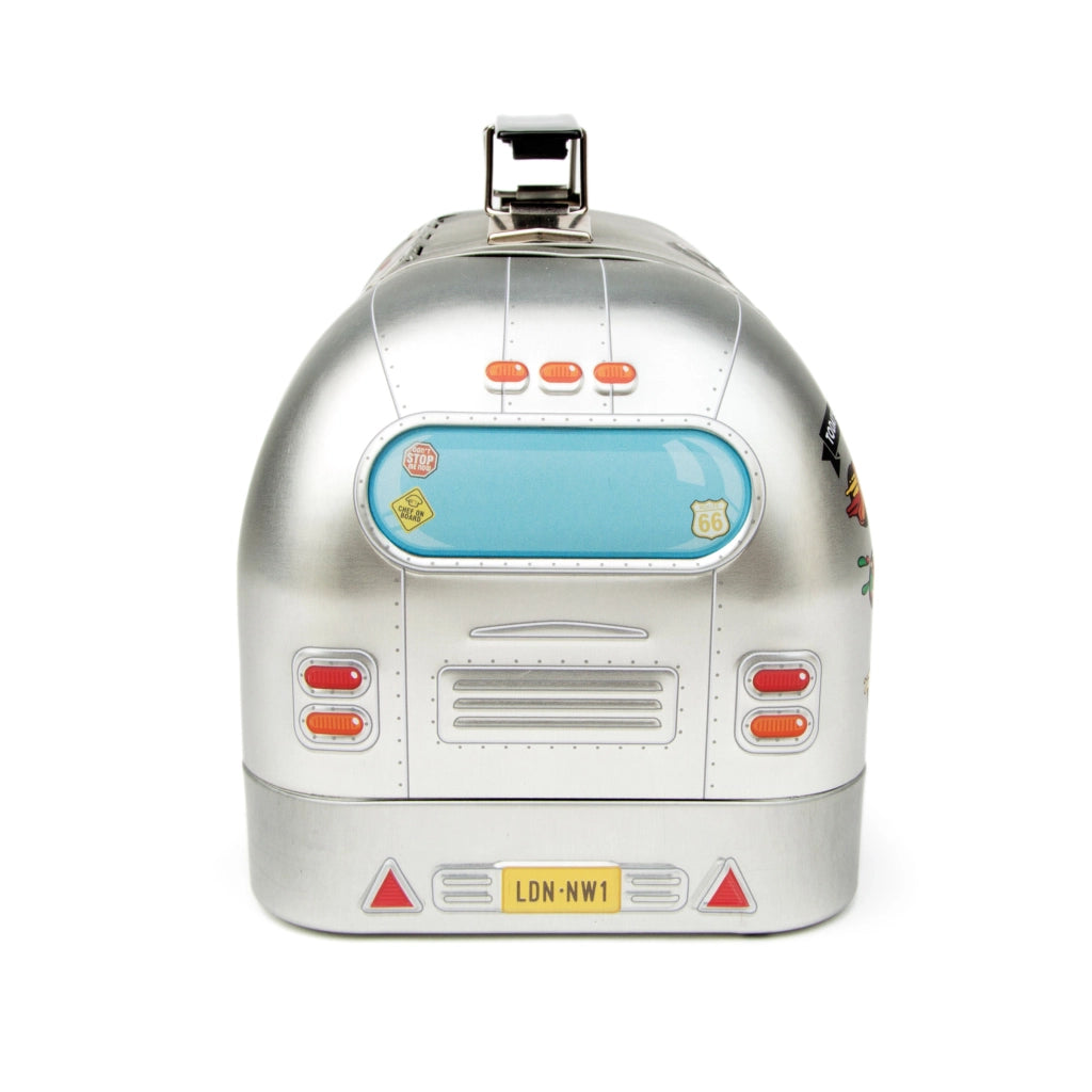 Lunch Box in Latta a Forma di Food Truck – Porta Pranzo Vintage con Manico