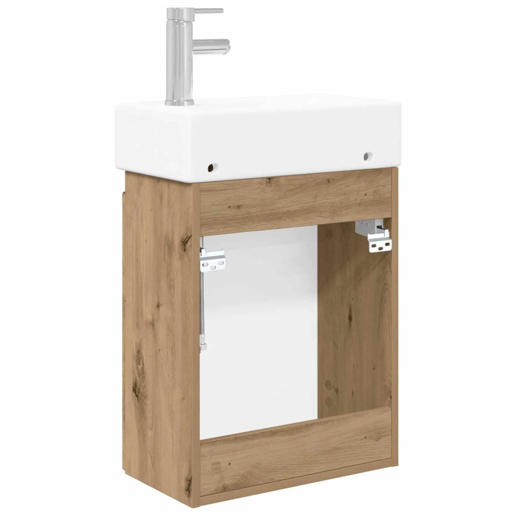 Mobile bagno con rubinetto Rovere Artigianale 889500