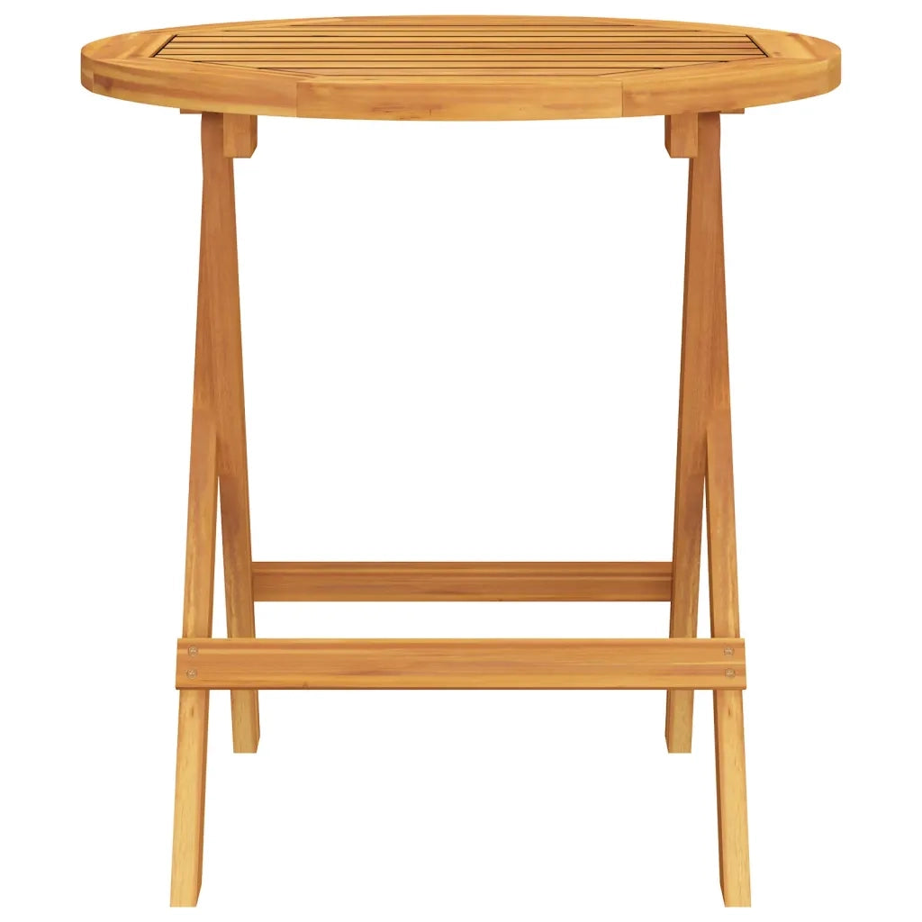 Tavolo da Bistrot Ã˜46x47 cm in Legno Massello di Acacia cod mxl 39765