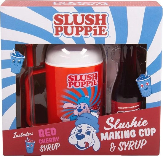 Fabbricatore di Slush e Set con Sciroppo di Ciliegie Rosse - Goditi Slush Rinfrescanti a Casa