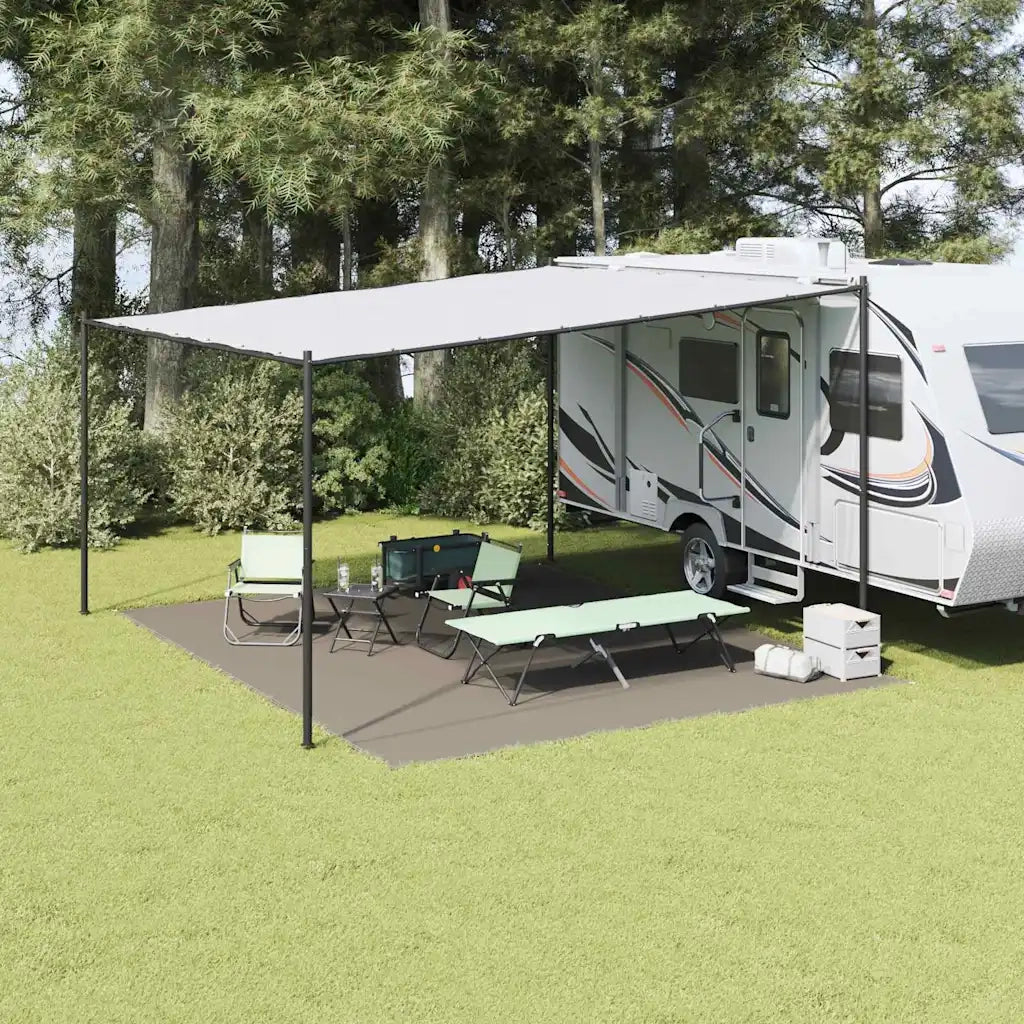 Tappeto da Tenda Grigio chiaro 500 x 400 cm Polietilene 42000201