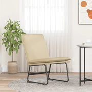 Sedia Lounge Crema 52x75x76 cm in Tessuto cod mxl 14379