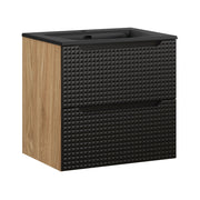 Set mobili bagno 60 cm con lavabo per mobile SKY Luxor Black 60 x 1401 x 46 cm