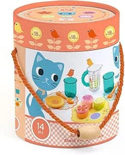 Set cucina  Merenda per gattini, 14 pezzi posta , bicchieri dolci, Djeco, Eta 2+