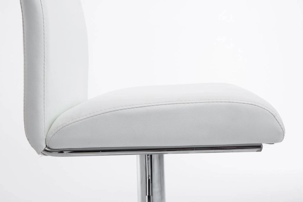 Set 2 Sgabelli Colonia in similpelle bianco