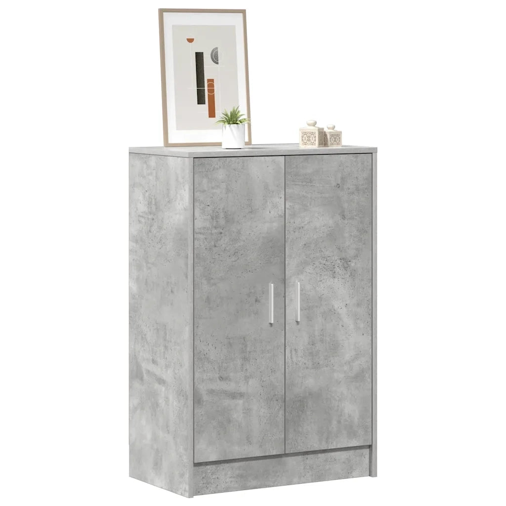Scarpiera Grigio Cemento 60x35x92 cm in Truciolato cod mxl 47882