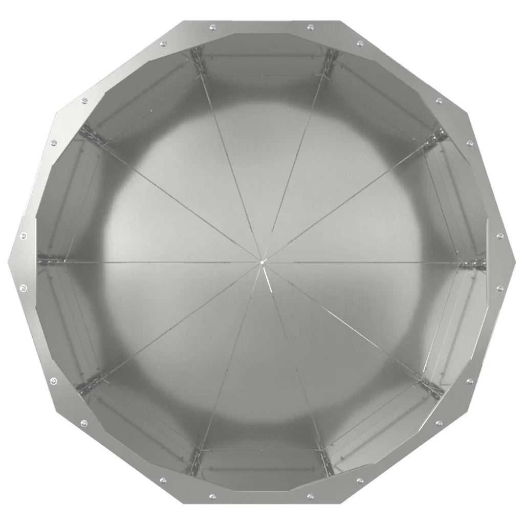 Fioriera | Cassetta per fiori | Vaso Argento 60 x 60 x 50 cm Acciaio zincato