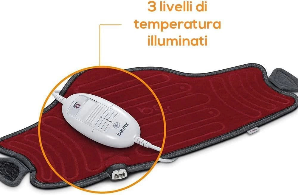 Beurer HK 55 Easyfix Termoforo Multifunzione per Addome, Schiena, Articolazioni e Cervicale, fissaggio semplice con cinturino elastico, lavabile in lavatrice a 30°