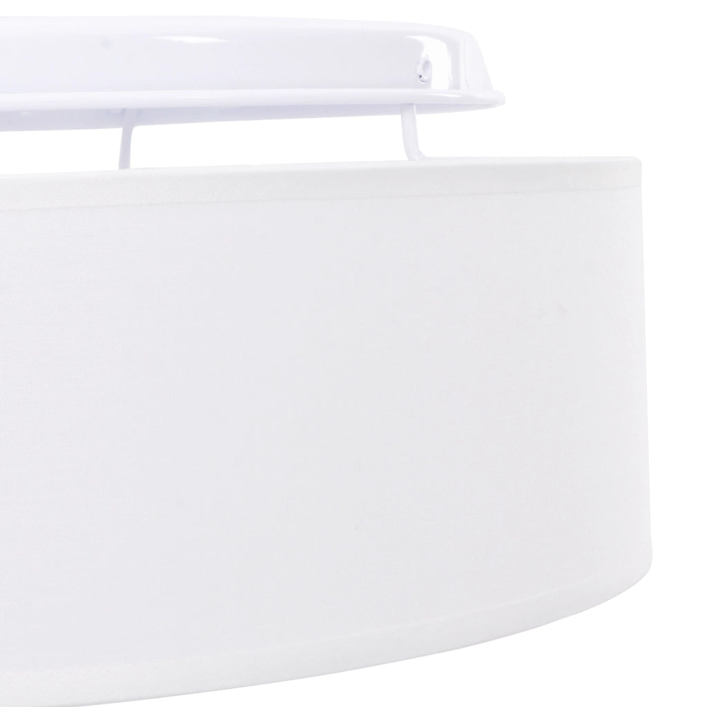 Lampade da soffitto a filo bianche Ã˜ 30 cm in tessuto E27