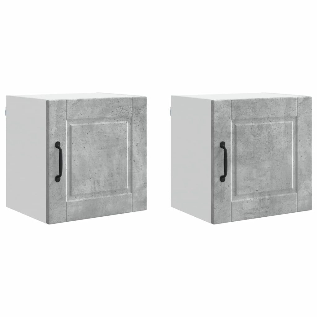 Armadietto a muro PORTO 2 pcs Grigio cemento 40 x 31 x 40 cm