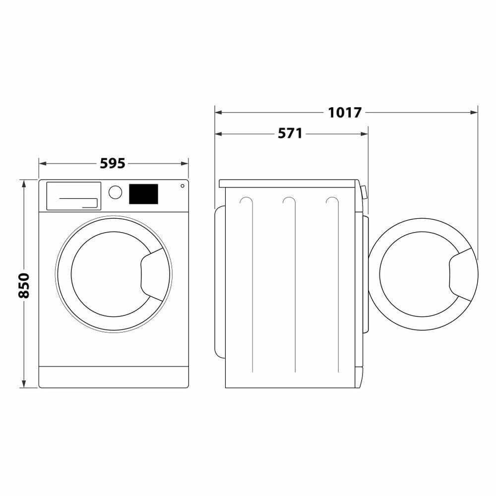 Whirlpool FFB 7469 SV IT Lavatrice Carica Frontale 7 Kg 1400 rpm Classe A 6° Senso FreshCare+ Motore Inverter (85x60x59 cm) colore Bianco